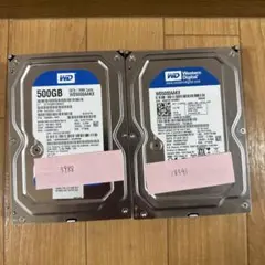 WD BLUE HDD 500GB 2台