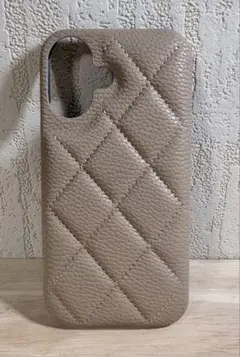 iPhone16用ケース キルティング調