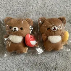 「厳選」リラックマ　チャイロイコグマ　ぶらさげぬいぐるみ　２点セットのサムネイル