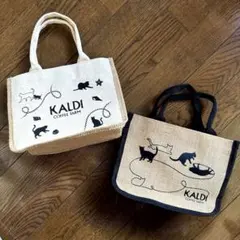 KALDI 猫の日バッグ トートバッグ2点セット