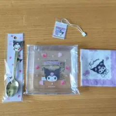 【新品】サンリオ クロミ スプーン スクエアプレート ハンカチ3点セット