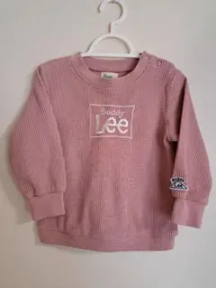 Lee　リー　長袖　サイズ95　肩ボタン　ピンク