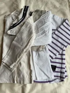 petit main ストライプシャツ 90サイズ