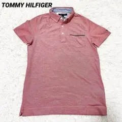 ✨美品✨ TOMMY HILFIGER ポロシャツ　胸ポケット　ロゴ刺繍　S
