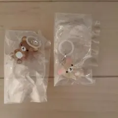 リラックマ　クリアマスコットチャーム2点セット