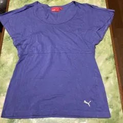 レディース　PUMA パープル 半袖Tシャツ Mサイズ