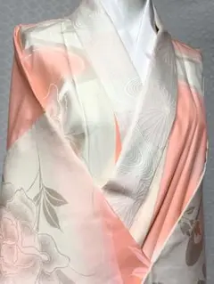 和服　正絹　暈し.薔薇模様　長襦袢　早い者勝ち