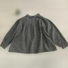 サマンサモスモス 綿麻前後着丸襟ブラウス