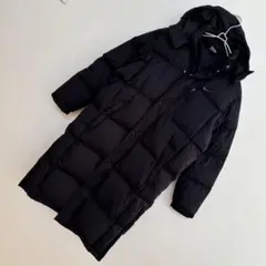 NIKEナイキ　サッカーベンチコート ロングダウンジャケット ブラック フード付