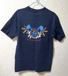 JNCO プリントTシャツ ネイビー、紺 USA製 古着 90's XLARGE