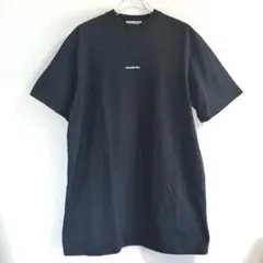 Acne Studios アクネ ロゴ Tシャツワンピース ブラック S 美良品のサムネイル