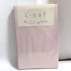 【新品】L・eaf ボックスシーツ ダブルサイズ ピンク 140×200×25