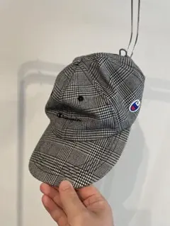Champion キャップ グレンチェック柄 フリーサイズ