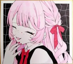 手書き 色紙イラスト アナログ オリジナル