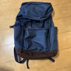 無印良品　ネイビー ナイロン リュック　廃盤