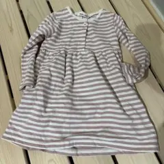 Noeil aime Bebe ストライプ長袖ワンピース 110