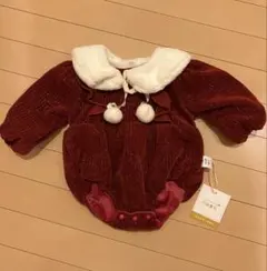 クリスマスロンパース 赤