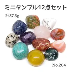 天然石 ミニタンブル 12点セット 磨き石 握り石 パワーストーン 鉱物 鉱石