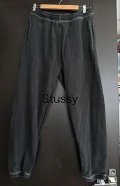 Stussy ブラック スウェットパンツ