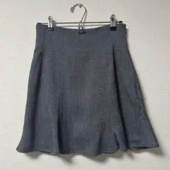 スナイデル フレアスカート 黒と白 ヘリンボーン