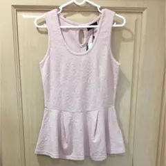 新品タグ付き GYLE フリルタンクトップ 薄いピンク M