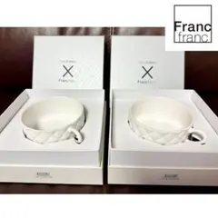 フランフランスープカップ＆ソーサーセット4個セット