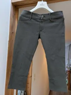 MICHELKLEIN ミッシェルクラン 5分丈 パンツ 36 茶色