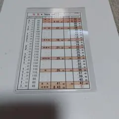 阪急電鉄 運転士スタフ 6062列車 京都線普通4号表~ダイヤ改正以前数年