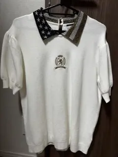 TommyHILFIGER半袖ニット 星柄ストライプ