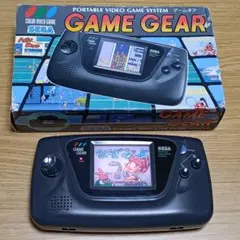 （修理品）ゲームギア 全コンデンサー交換済！！ 箱・説明書・はがき・リーフ付き