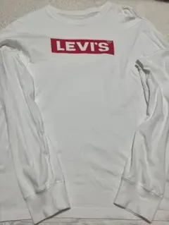 LEVI'S ホワイト ロングスリーブ Tシャツ