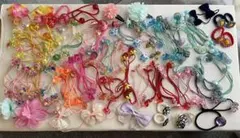 子供ヘアゴム・ヘアピン　ヘアアクセサリー　 ハンドメイド材料　まとめ売り