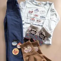 アンパンマン上下と靴下2足セット　100