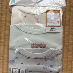 綿100 長袖シャツ　インナー　90 肌着　ベビー　秋服　冬服　車　乗り物