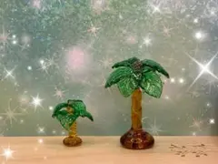 Fヤシの木セット ガラス細工 ミニチュア - メルカリ
