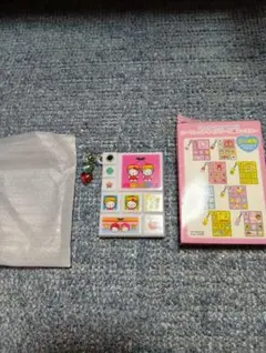 ♡サンリオ♡シークレットタイルシール風ミニミラー♡キティ＆ミミィ♡