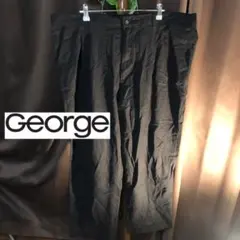 George 黒 ワークパンツ