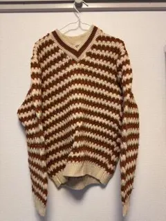 100%worsted wool古着ニット