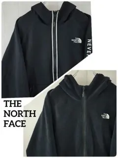 【希少】ノースフェイス リバーシブル ジャケット フルジップ フーディ 黒 L