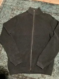 ⭐*︎様 ZARA ドライバーズニット　ジッパー　カーキ 42