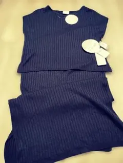 新品‼️美品‼️マタニティワンピ　濃紺