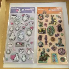 正規品 ポップデコパーティー ラメきらクリスタルシール ベイマックス ズートピア