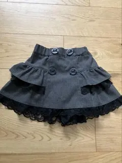 グレーストライプキュロット100