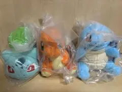 一番くじ　ポケモン C賞 カントー地方 旅立ちの3匹 ぬいぐるみ 3体セット