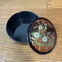 寿司桶 2段セット 華やかな花柄デザイン 2段寿司重 お盆 重箱 未使用品