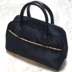 【美品】バーバリー ハンドバッグ ブラック ノバチェック BURBERRYのサムネイル