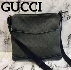 GUCCI グッチ/GGキャンバスレザーメッセンジャーショルダー