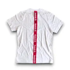 リーボック Reebok レッド ロゴ ライン Tシャツ M 【古着】のサムネイル
