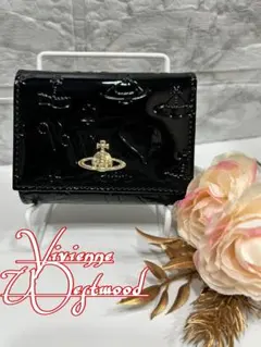 Vivienne Westwood ブラック 三つ折り財布