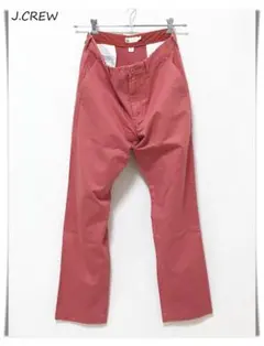未使用 J.CREW アーバンスリムフィット チノパンツ W32/L32 珊瑚色のサムネイル